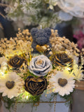 Flower Bouquet with Teddy Bear